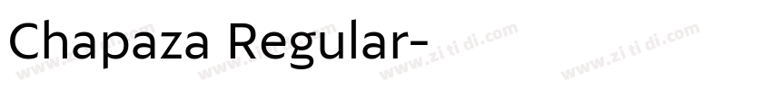 Chapaza Regular字体转换